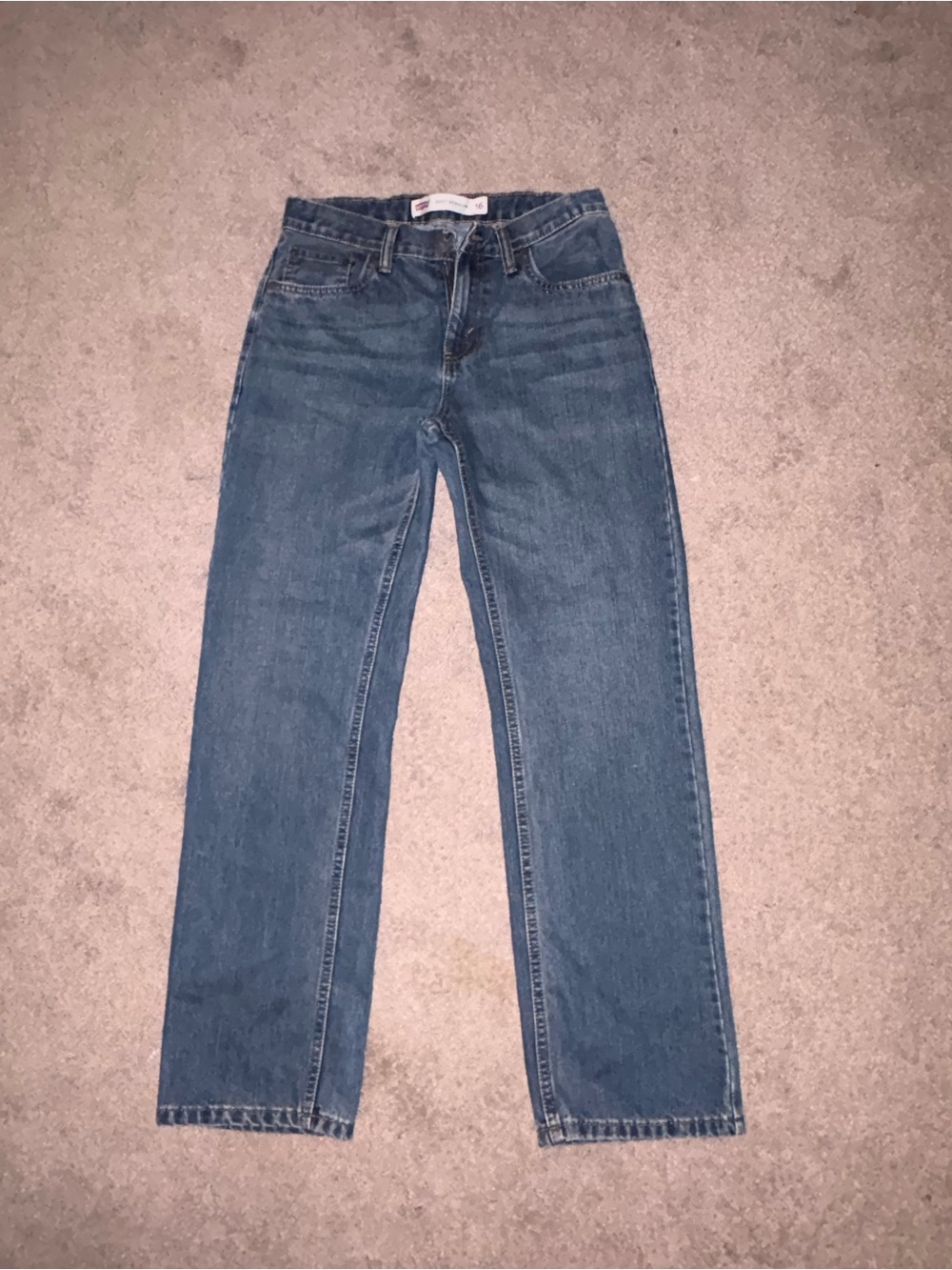 Levi's Boys Youth Straight Jeans in Medium Blue Wash